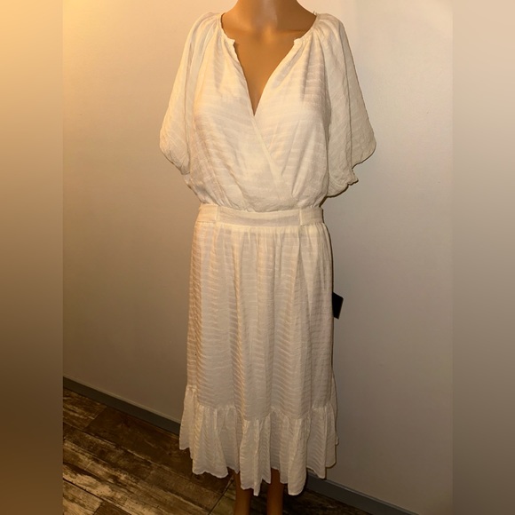 Lulus Dresses & Skirts - NWT Lulus Cream Color Short Sleeve Prairie Style Dress,‎ Size XL